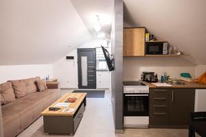 Η κουζίνα ή μικρή κουζίνα στο Ortak Apartments