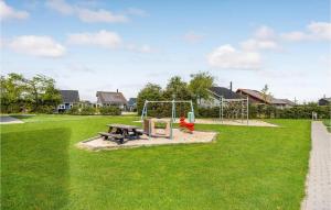a park with a picnic table and a playground at Nice Apartment In Hemmet With Sauna in Hemmet +18 photos