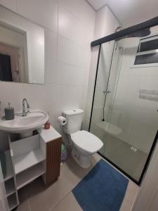 Koupelna v ubytování Apartamento com suíte