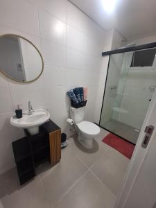 Koupelna v ubytování Apartamento com suíte