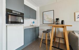 Kuchyň nebo kuchyňský kout v ubytování Cozy Apartment In Allinge