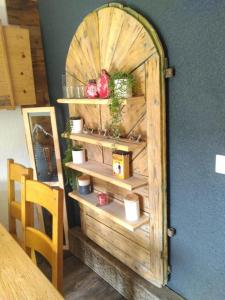 Kuchyň nebo kuchyňský kout v ubytování Appartement montagne haut jura