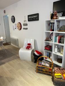 Knihovna v bed and breakfast