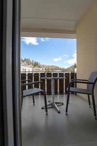 Balkón nebo terasa v ubytování Hotel Europa Suites St Moritz