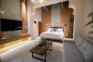 Krevet ili kreveti u jedinici u okviru objekta Scalea Di Mare Hotel