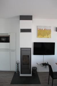 Μια τηλεόραση ή/και κέντρο ψυχαγωγίας στο App 9 Penthouse "Sonnendeck" am Passathafen Travemünde PVA009 +21 φωτογραφίες