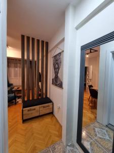 Posezení v ubytování Riverside Apartment