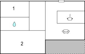 Plan piętra w obiekcie Beautiful Apartment In Isla Plana