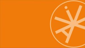 an orange background with ax symbol on it at Hôtel des ARTS Aix in Aix-en-Provence +5 photos