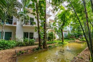 Zahrada ubytování Papaya 15 Apartments