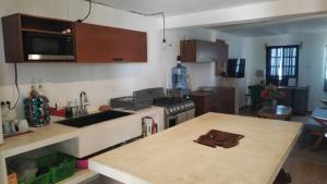 Kuchyň nebo kuchyňský kout v ubytování Beach house