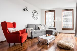 Posezení v ubytování Glob Apartament Sea Towers Gdynia + 45 fotografií