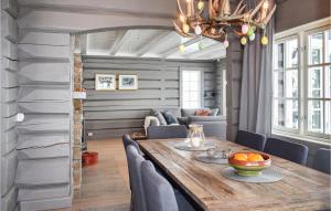 Χώρος καθιστικού στο Beautiful Home In Rauland With Sauna