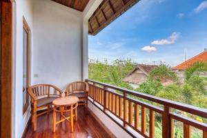 Balkoni atau teres di Gati Cottage