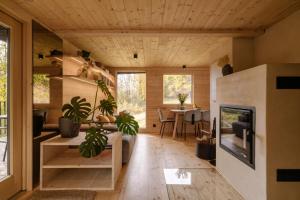 TV a/nebo společenská místnost v ubytování Chalet Tré