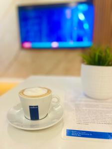 TV a/nebo společenská místnost v ubytování Apartment Hana + 29 fotografií