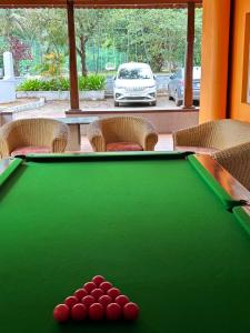 Biliár nebo kulečník v ubytování Sherlock Jungle Retreat