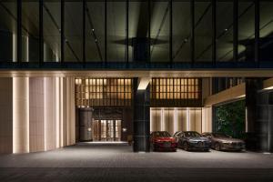 a group of cars parked inside of a building at InterContinental Taichung by IHG in Taichung