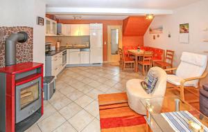 Kuchyň nebo kuchyňský kout v ubytování Ferienhaus Pruchten