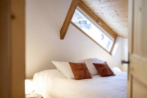 Postel nebo postele na pokoji v ubytování Ferienwohnung Scaletta