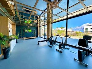 Fitness centrum a/nebo fitness zařízení v ubytování DejaBlue, block A2, unit 4