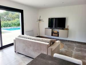 Μια τηλεόραση ή/και κέντρο ψυχαγωγίας στο Maison d'hôtes