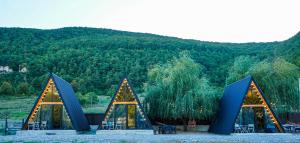 Peisaj natural din apropierea acestei pensiuni