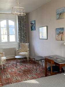 Posezení v ubytování Villa Hébert