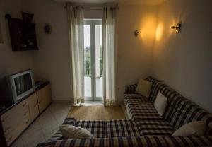 Televízia a/alebo spoločenská miestnosť v ubytovaní Apartments Daju