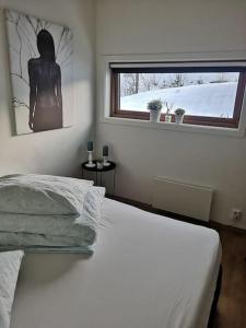 Ένα ή περισσότερα κρεβάτια σε δωμάτιο στο Funkelia Apartments near Ski senter +14 φωτογραφίες