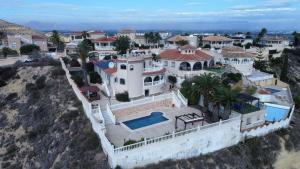 an aerial view of a house on a hill at Villa Marqués in Ciudad Quesada