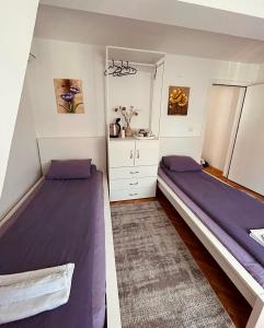 Postel nebo postele na pokoji v ubytování Dekster apartmani