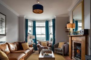 Χώρος καθιστικού στο Hot tub & sauna, self catering house for 16 people