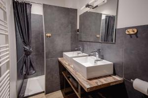 Koupelna v ubytování Superbe appart avec sauna, au pied du télésiège, WiFi, babyfoot + 17 fotografií