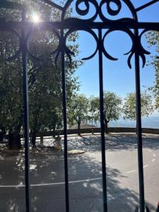 a view from a window of a parking lot at Suite Indipendenza Perugia in Perugia