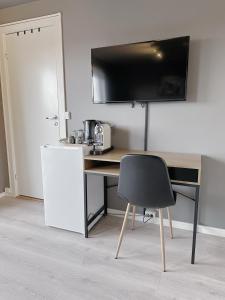 Kuchyň nebo kuchyňský kout v ubytování E18rom Motell