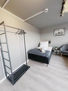 Postel nebo postele na pokoji v ubytování E18rom Motell