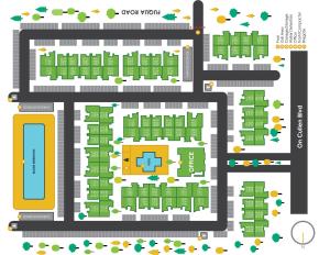 Půdorys ubytování Cullen 5312 I New Construction 2bd Apt I Gated