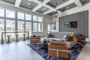 a living room with a couch and chairs at Cullen 4307 I Parking I Pool I Gym I 2bd2bth in Houston