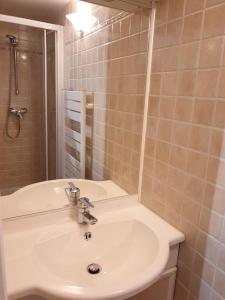 Koupelna v ubytování Appartement duplex avec terrasse en coeur de ville + 9 fotografií