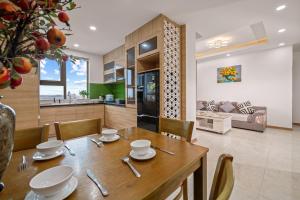 Khu vực ghế ngồi tại Muong Thanh Luxury Apartment Seaview