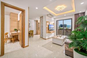 TV/trung tâm giải trí tại Muong Thanh Luxury Apartment Seaview