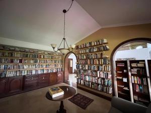 Knihovna v bed and breakfast