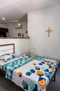 Postel nebo postele na pokoji v ubytování Casa Rivera Del Castillo