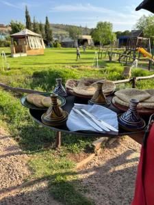 Zahrada ubytování Espace happy village settat