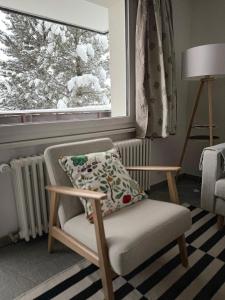 Posezení v ubytování Apartment Snowball, Modern, cosy, Matterhorn views
