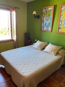 Postel nebo postele na pokoji v ubytování Chalet con vista
