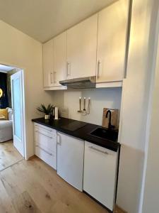 Kuchyň nebo kuchyňský kout v ubytování Museumsquartier Apartment