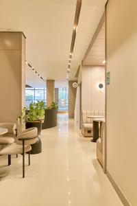 Χώρος καθιστικού στο Hotel Dix