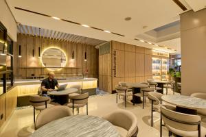 Χώρος καθιστικού στο Hotel Dix